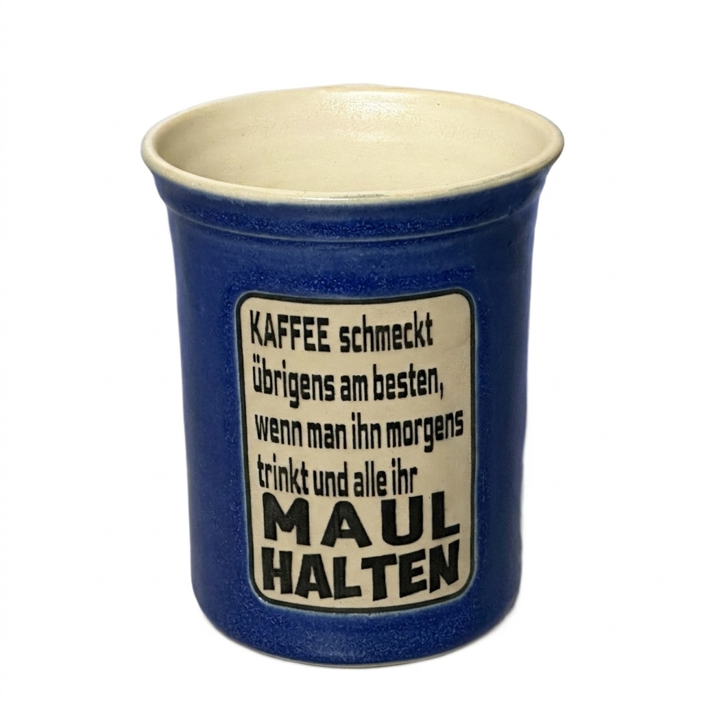 Kaffee schmeckt am besten, wenn alle ihr Maul halten